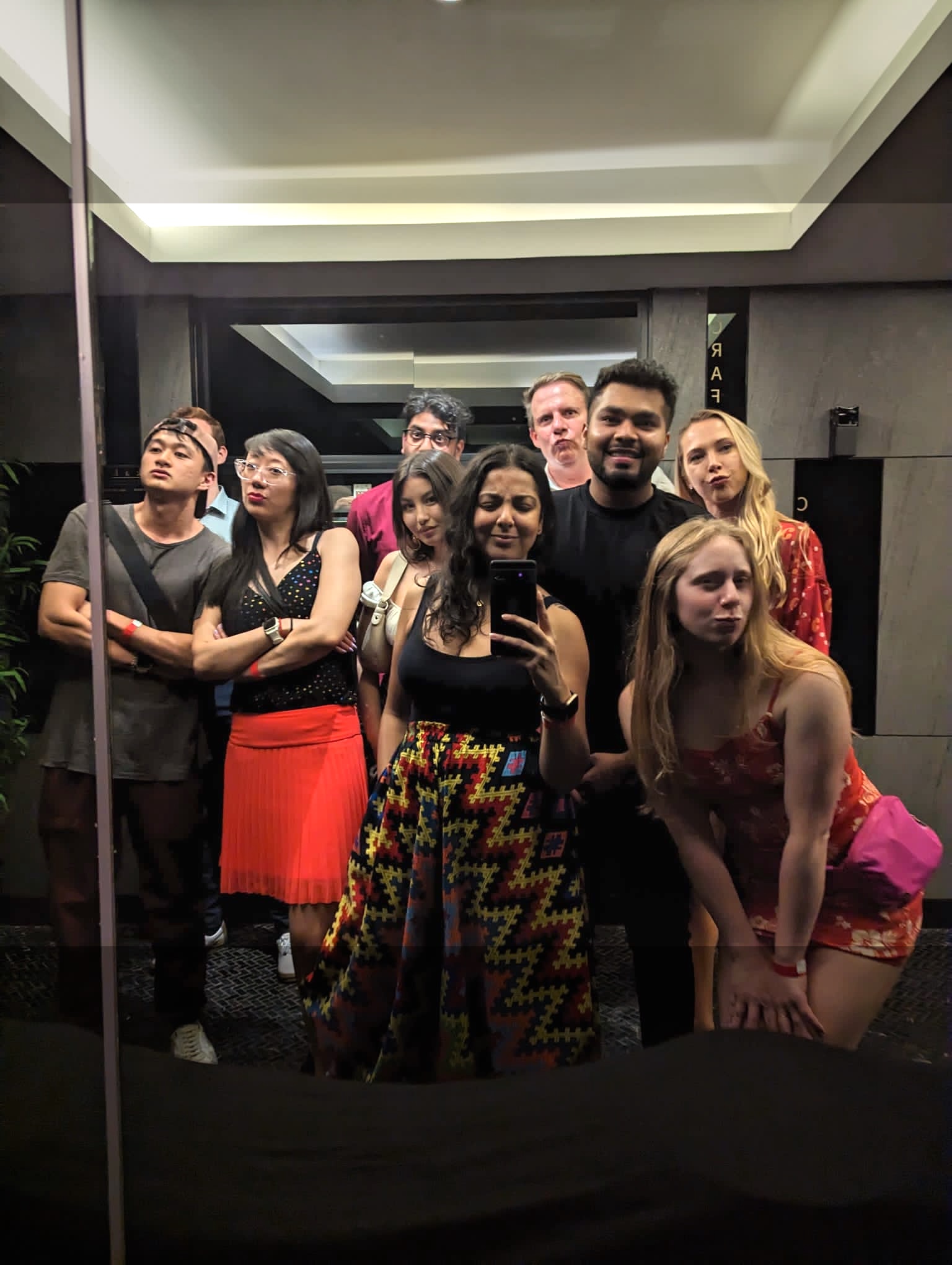 Group photo together at the end of the night